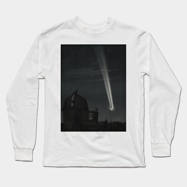 The Great Comet of 1881 by Etienne Leopold Trouvelot Long Sleeve T-Shirt by Classic Art Stall